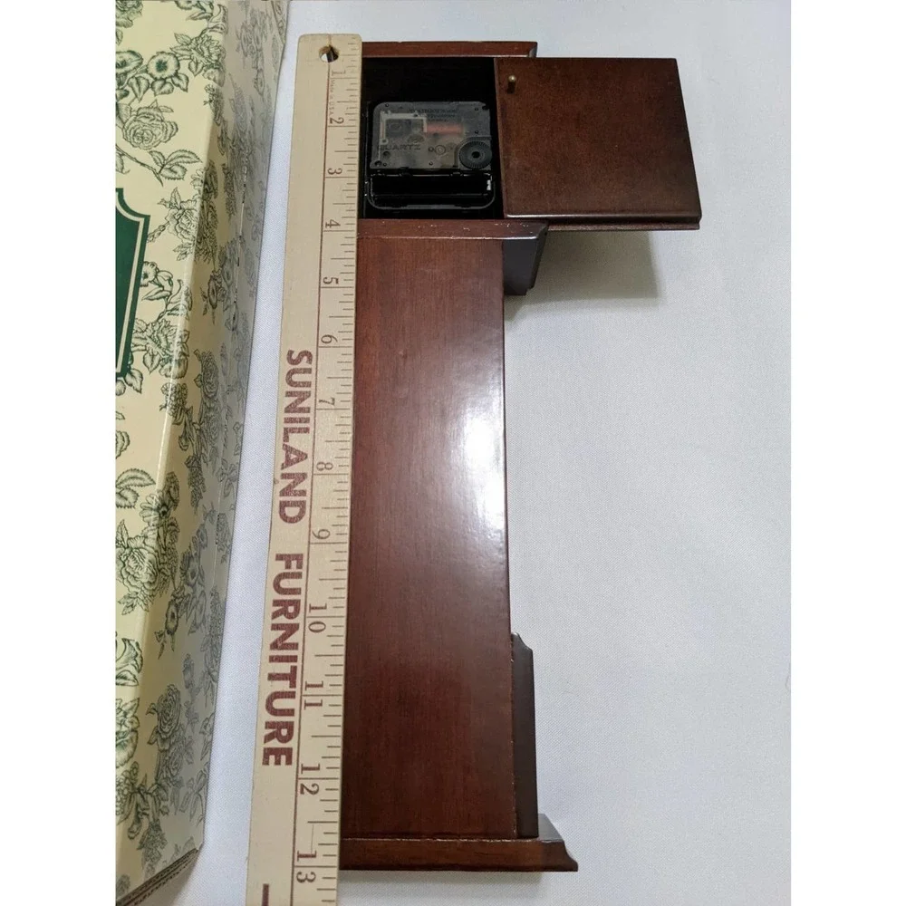 New vintage 1991 Bombay company miniature mantle grandfather clock